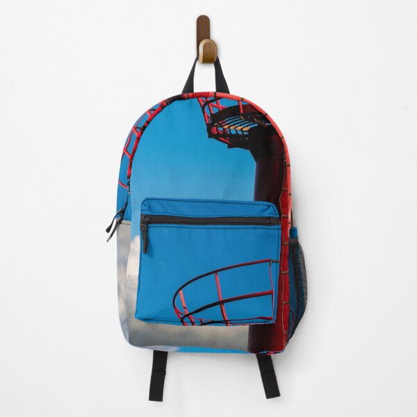 Item preview, red and white watchtower in the harbor blue sky designed and sold by Alberto Morales Romero.