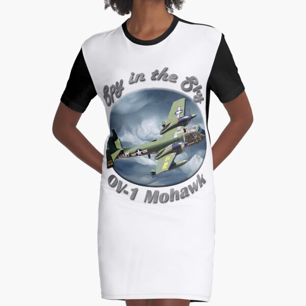 OV-1 Mohawk Spy In The Sky Graphic T-Shirt Dress