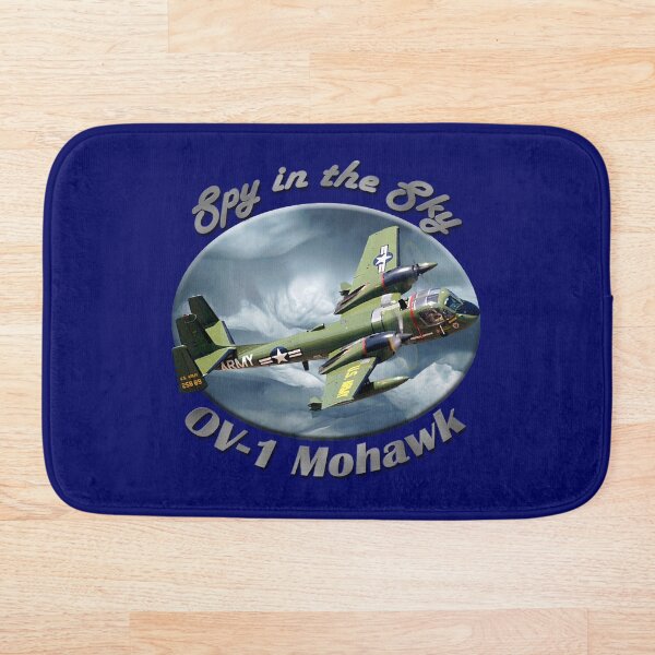 OV-1 Mohawk Spy In The Sky Bath Mat