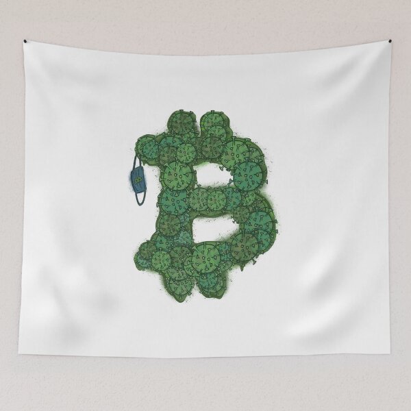 Item preview, B Is For Bitcoin COVID Edition designed and sold by IsaacDackson.
