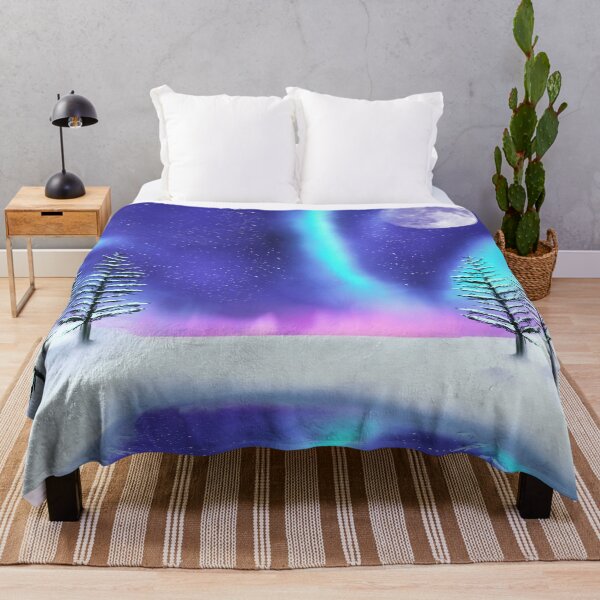 Item preview, Aurora Memory Landscape Painting designed and sold by GJDoesArt.