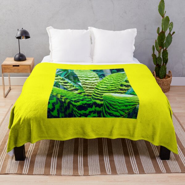 Item preview, Large Green Striped Leaves designed and sold by Anthony Macaluso.