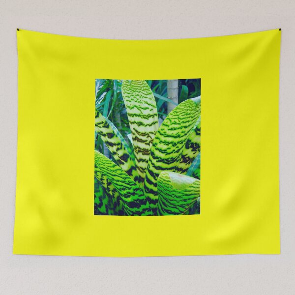Item preview, Large Green Striped Leaves designed and sold by Anthony Macaluso.