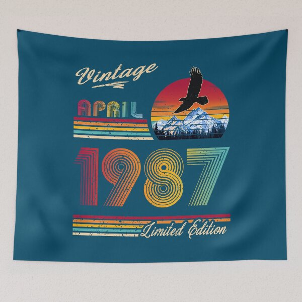 Item preview, Vintage April 1987 Birthday designed and sold by GreenSplash.