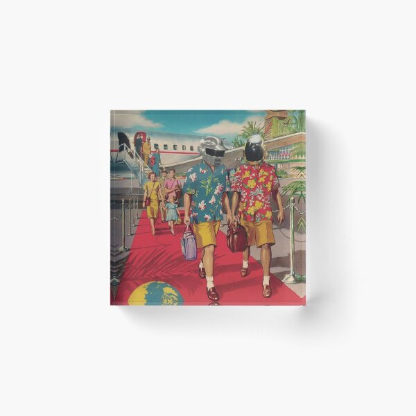 Daft Around The World Acrylic Block