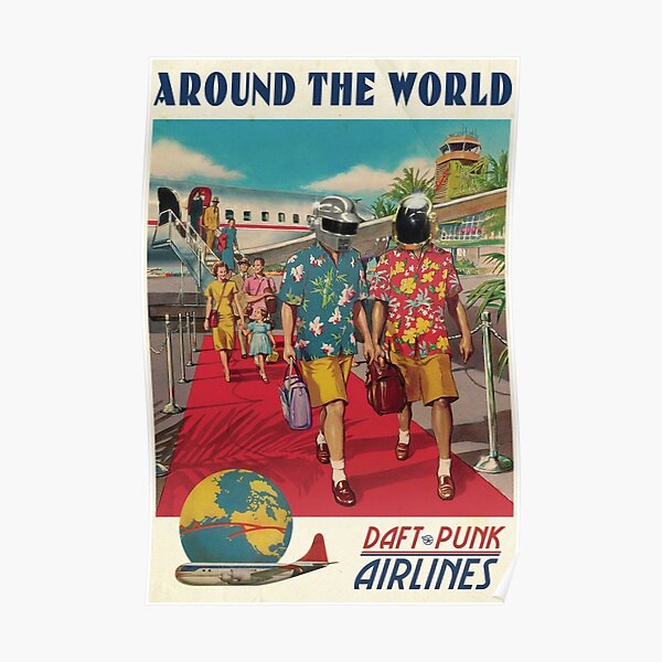 Daft Around The World Poster