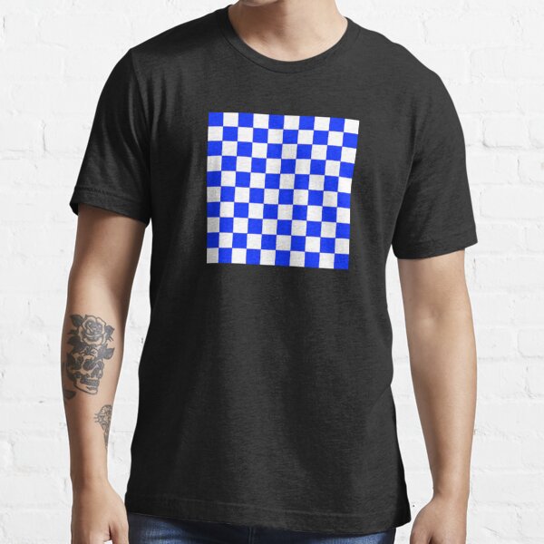 blue checkerboard vans shirt