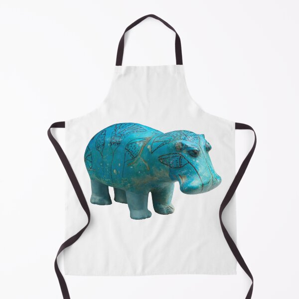 Item preview, Ancient Blue Tattoo Hippo Art Sculpture Good Luck Charm designed and sold by Midwest-Goods.