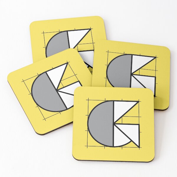 Item preview, G // Perfectionist Alphabet (Pantone Illuminating + Ultimate Gray) designed and sold by fumauk.