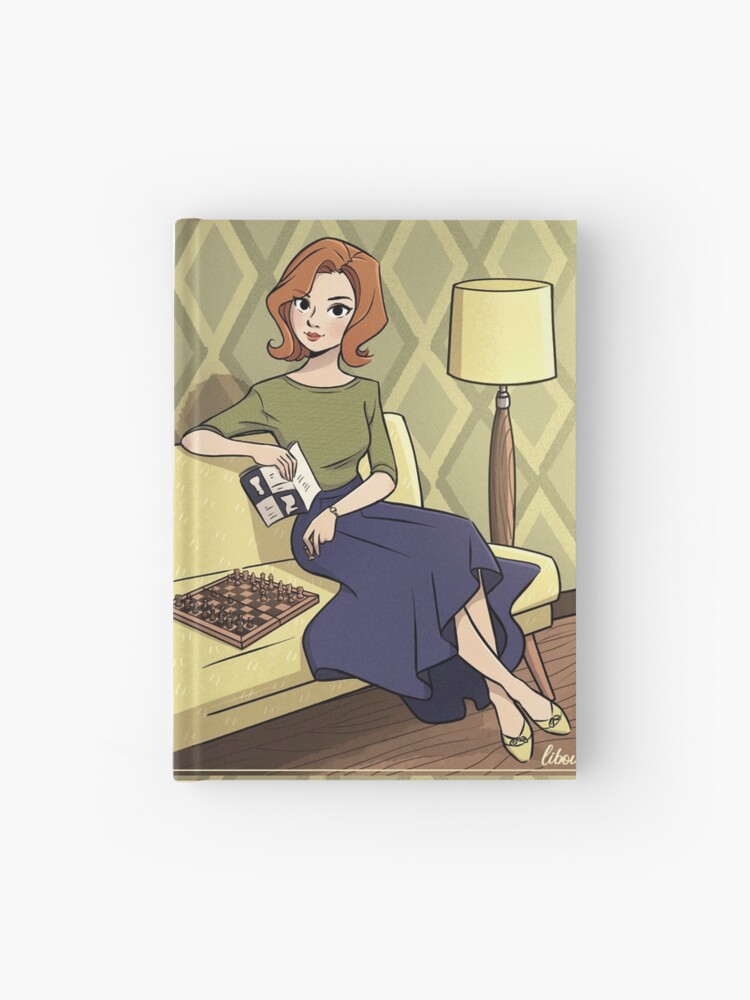 Aperçu 1 sur 3. Carnet avec l'œuvre Queen's Gambit Beth Harmon créée et vendue par Libou.