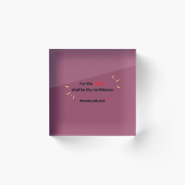 Artikelvorschau, Sprüche 3:26, King James Version. Bibelvers Goodies (Das Wahrheitspaket A0002.c) entworfen und verkauft von TheTruthPack.