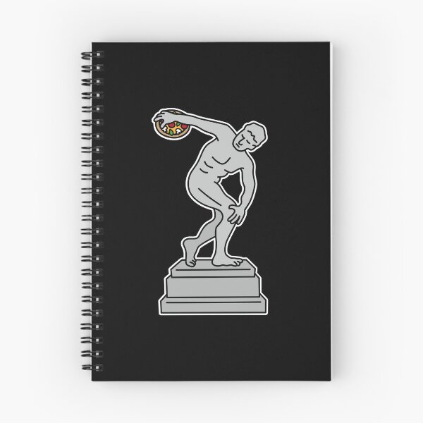Item preview, Discus throw Pentathlon ancient pizza delivery designed and sold by LaundryFactory.