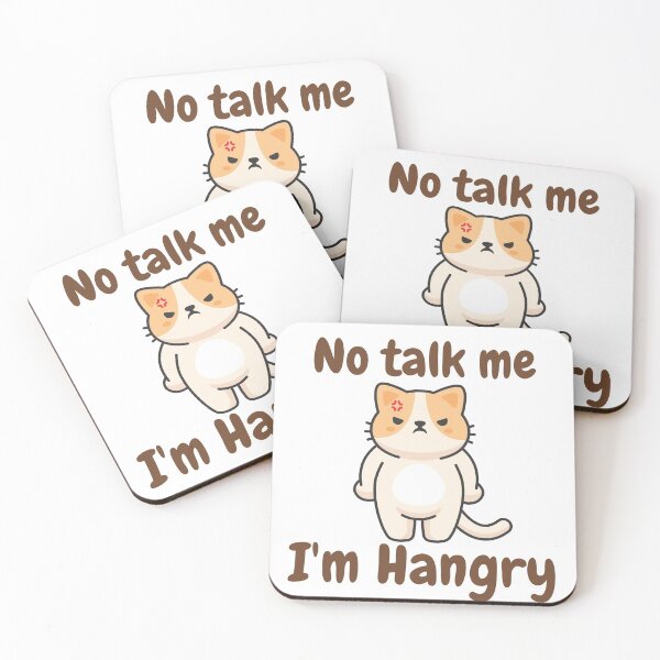 Item preview, No talk me, I'm hangry | No talk me, I'm angy designed and sold by KeleCo.
