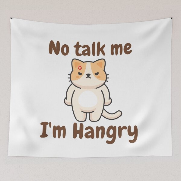 Item preview, No talk me, I'm hangry | No talk me, I'm angy designed and sold by KeleCo.