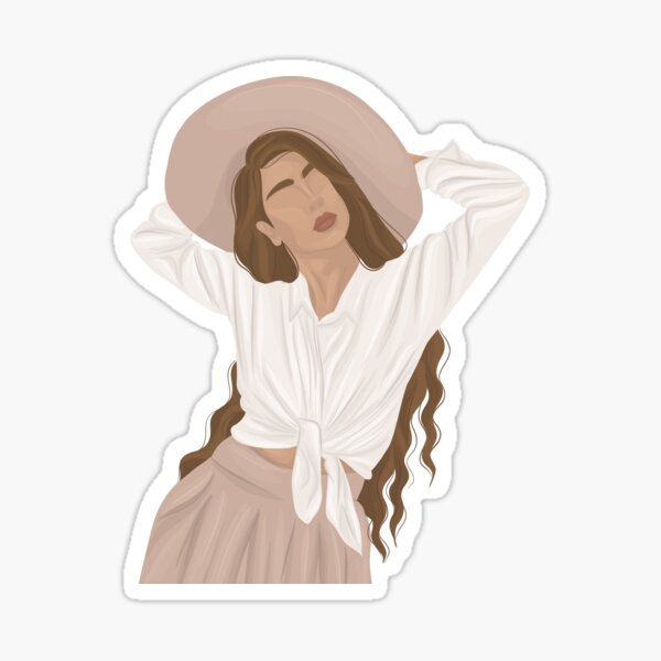 Item preview, Stylish woman illustration designed and sold by noemipapers.