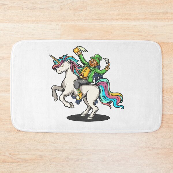 Item preview, St. Patrick's Day Bearded man sitting on a unicorn Horse designed and sold by king's Outfit.