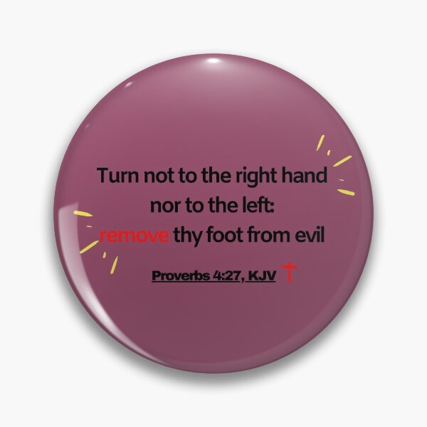 Aperçu de l'œuvre Proverbes 4:27, KJV. Goodies verset biblique (Le pack vérité A0005.c) créée et vendue par TheTruthPack.