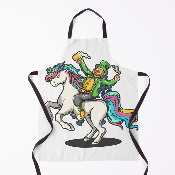 Item preview, St. Patrick's Day Bearded man sitting on a unicorn Horse designed and sold by king's Outfit.