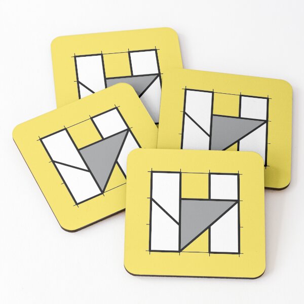 Item preview, H // Perfectionist Alphabet (Pantone Illuminating + Ultimate Gray) designed and sold by fumauk.