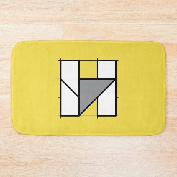 Item preview, H // Perfectionist Alphabet (Pantone Illuminating + Ultimate Gray) designed and sold by fumauk.