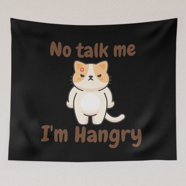 Item preview, No talk me, I'm hangry | No talk me, I'm angy designed and sold by KeleCo.