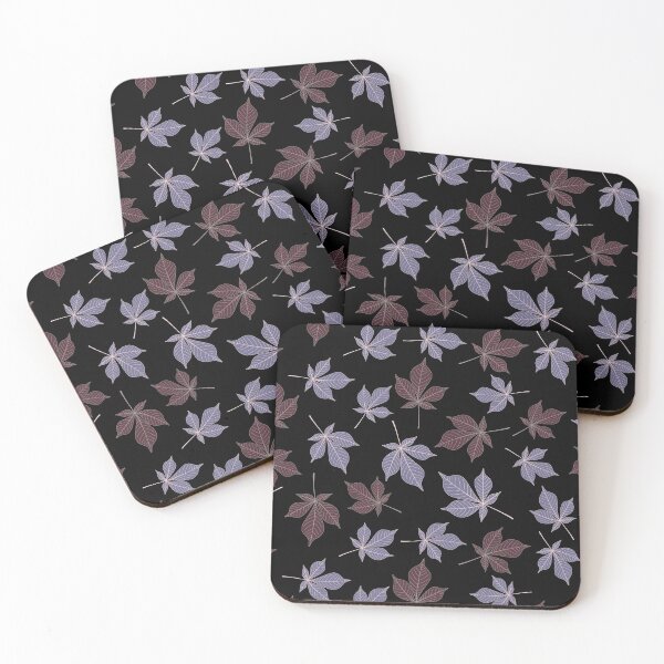 Item preview, Violet and pink chestnut leaves pattern designed and sold by NeteDesign.