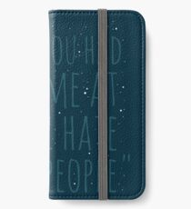 Du hattest mich bei '' Ich hasse Leute '' - Alien iPhone Flip-Case/Hülle/Skin