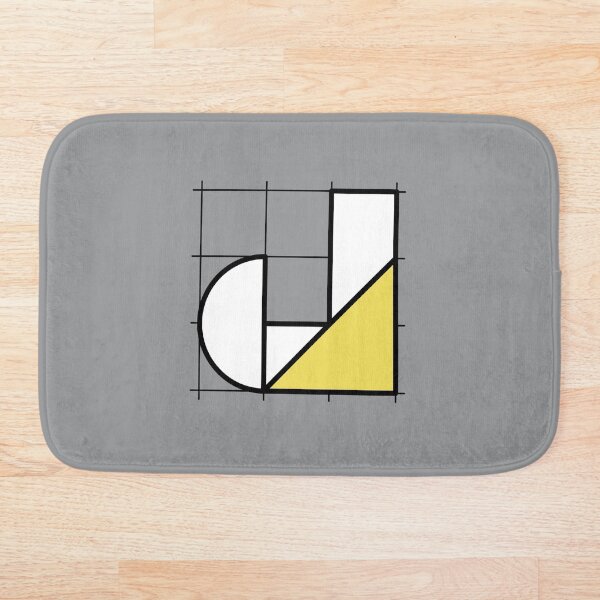 Item preview, J // Perfectionist Alphabet (Pantone Ultimate Gray + Illuminating) designed and sold by fumauk.