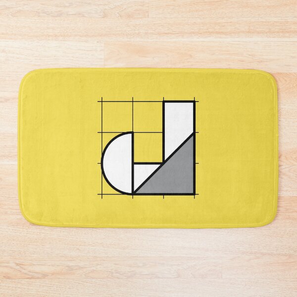 Item preview, J // Perfectionist Alphabet (Pantone Illuminating + Ultimate Gray) designed and sold by fumauk.