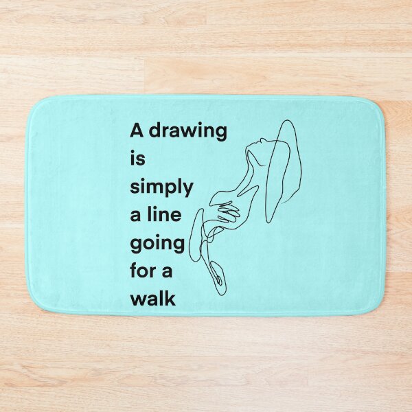 Item preview, A drawing is simply a line going for a walk  designed and sold by Artistic  Media.