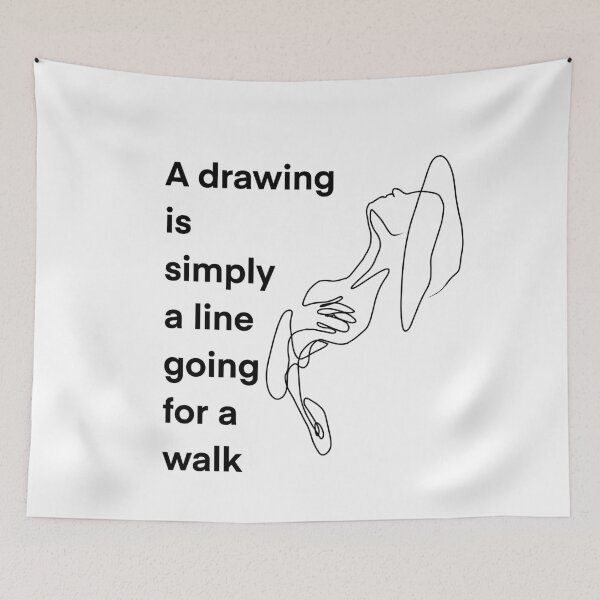 Item preview, A drawing is simply a line going for a walk  designed and sold by Artistic  Media.