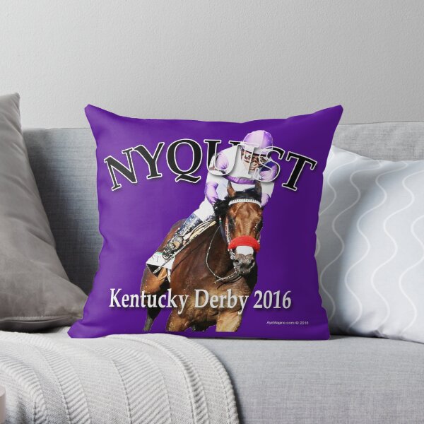 Nyquist Kentucky Derby Winner Throw Pillow