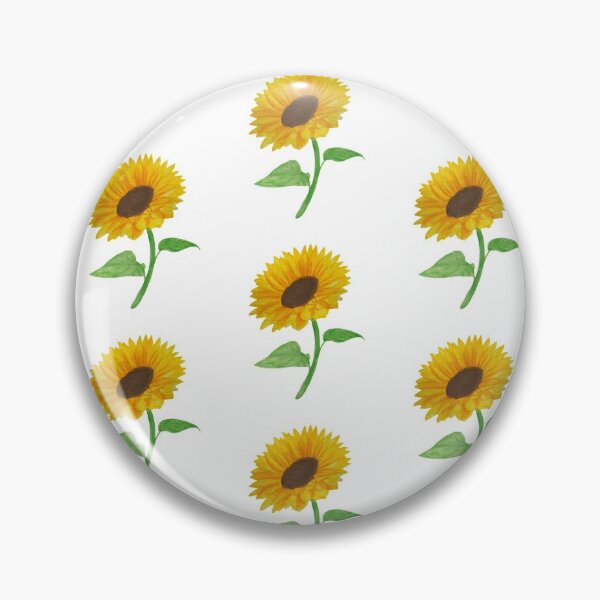 Item preview, Watercolor sunflower pattern design designed and sold by muffinstandd.