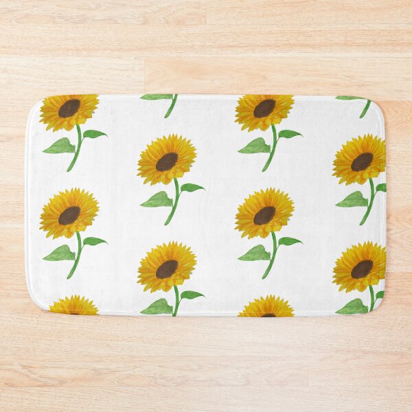 Item preview, Watercolor sunflower pattern design designed and sold by muffinstandd.