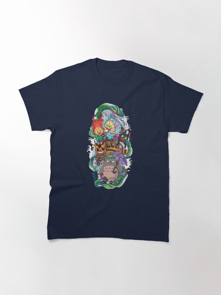 Imagen 3 de 7, Camiseta clásica con la obra Arte de Japón, diseñada y vendida por FotoLibreStudio.