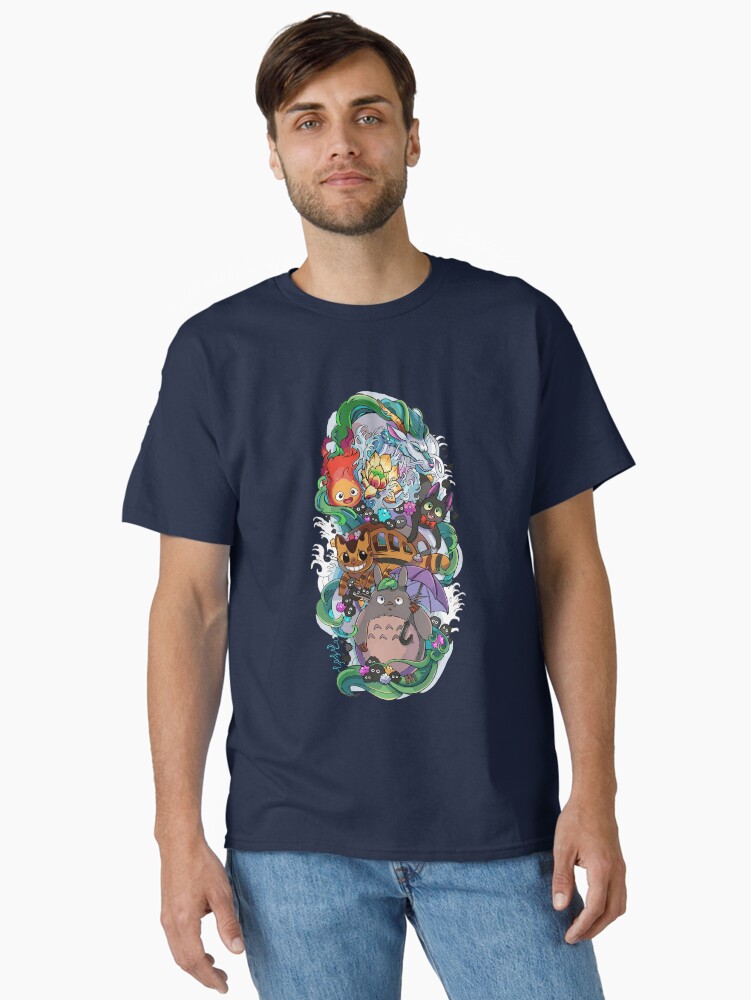 Imagen 1 de 7, Camiseta clásica con la obra Arte de Japón, diseñada y vendida por FotoLibreStudio.