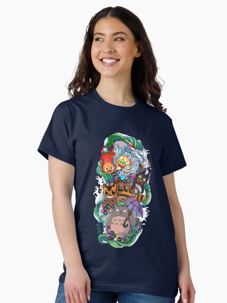 Imagen 2 de 7, Camiseta clásica con la obra Arte de Japón, diseñada y vendida por FotoLibreStudio.