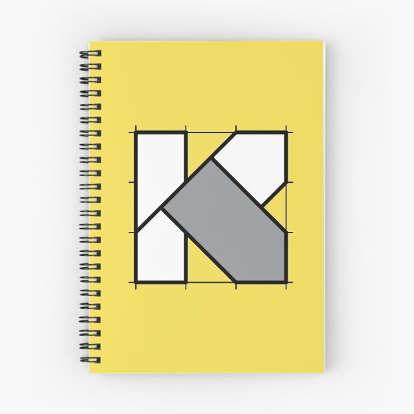 Item preview, K // Perfectionist Alphabet (Pantone Illuminating + Ultimate Gray) designed and sold by fumauk.