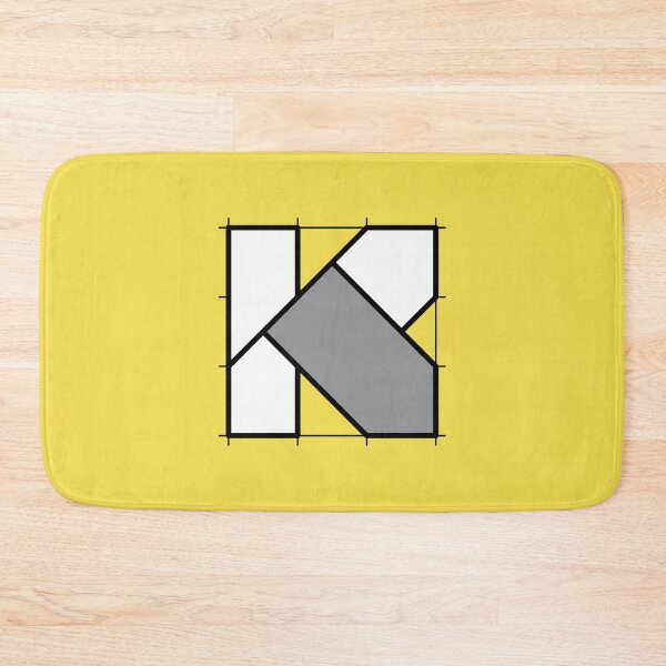 Item preview, K // Perfectionist Alphabet (Pantone Illuminating + Ultimate Gray) designed and sold by fumauk.
