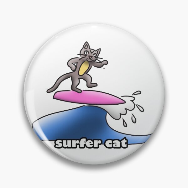 Item preview, Surfer cat designed and sold by Xdelacra.