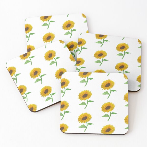 Item preview, Watercolor sunflower pattern design designed and sold by muffinstandd.