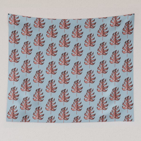 Item preview, Red Monstera Leaf designed and sold by zibziby.