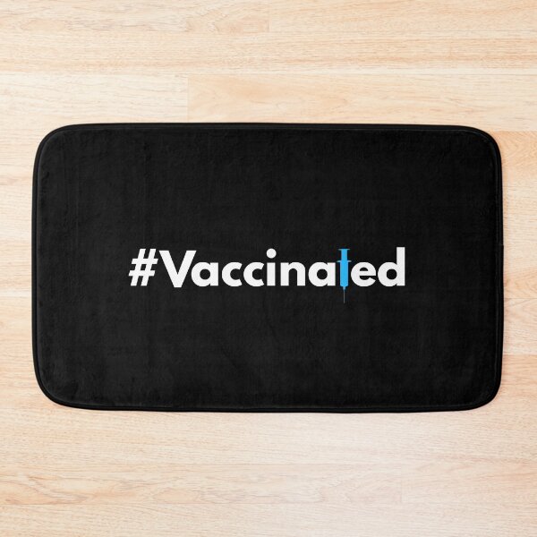 Item preview, Hashtag Vaccinated with syringe icon designed and sold by HashtagZone.