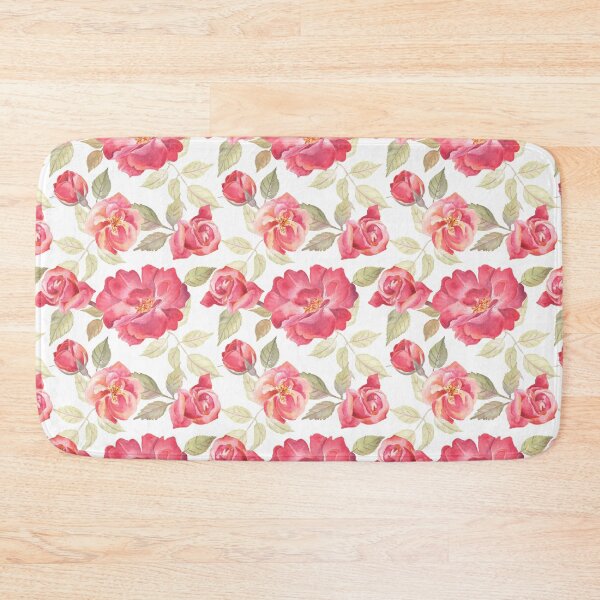 Item preview, Red satin roses pattern designed and sold by Flowersforbear.
