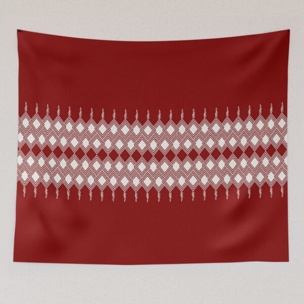 Item preview, Geometric patterns on the reddish background designed and sold by Chamaiporn Pangtorn.