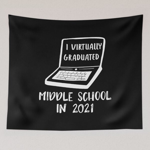 Item preview, I Virtually Graduated MIDDLE SCHOOL IN 2021 Quarantine designed and sold by MagicBoutique.