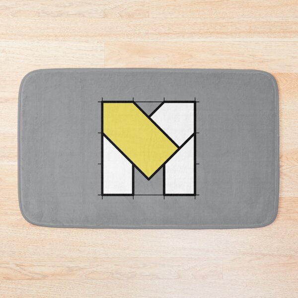 Item preview, M // Perfectionist Alphabet (Pantone Ultimate Gray + Illuminating) designed and sold by fumauk.