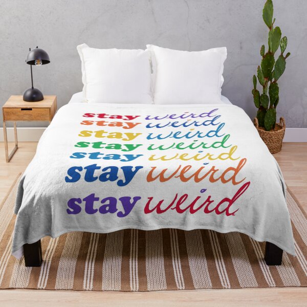 Item preview, Stay Weird Rainbow designed and sold by The White Bat.