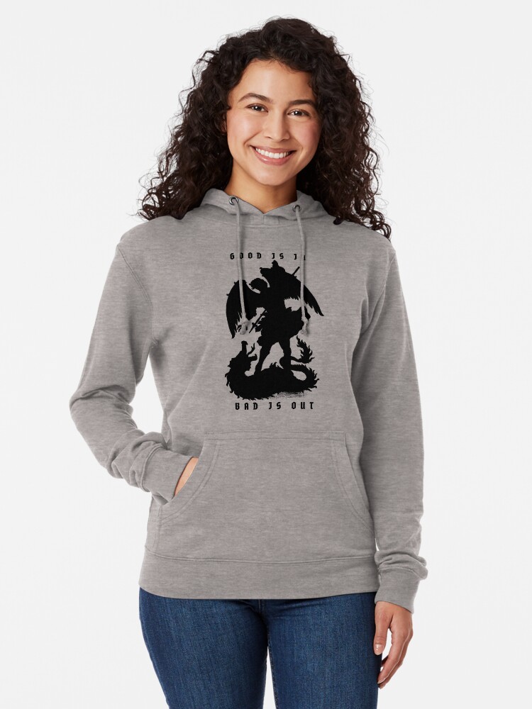 Thumbnail 2 of 5, Lightweight Hoodie, GOOD IS IN, BAD IS OUT designed and sold by ethosessential.