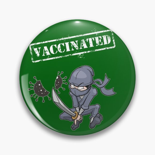 Artikelvorschau, Ich bin geimpft - Anti-COVID Anti-Coronavirus Ninja - Lustiges Motivationsdesign für Pro-Impfstoff Pro-Impfung Pro-Immunisierung Pro Vax befürwortet Frauen Männer, die - Geschenk für Ärzte und Krankenschwestern entworfen und verkauft von WG-Factory.